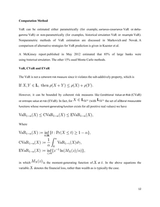 Entropic Var Example Analysis of Value at Risk (VaR) on selected banks’ price fluctuation” | PDF