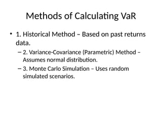 Var Strategy Comprehensive Guide to Value at Risk (VaR): Concepts, Methods, and ...