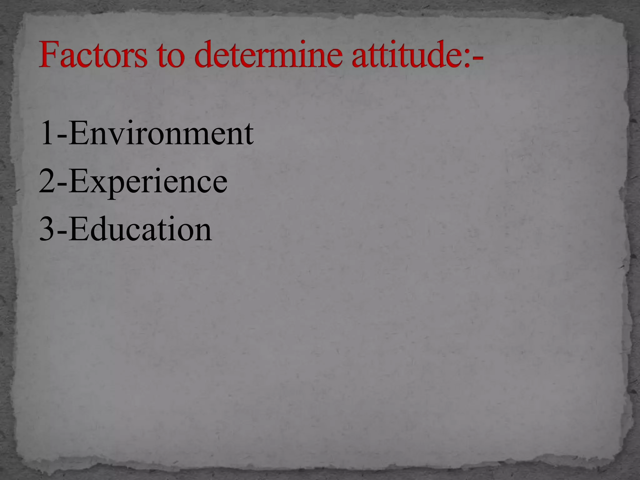 Values and attitude | PPTX