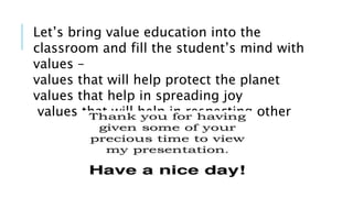 Value based edu | PPTX