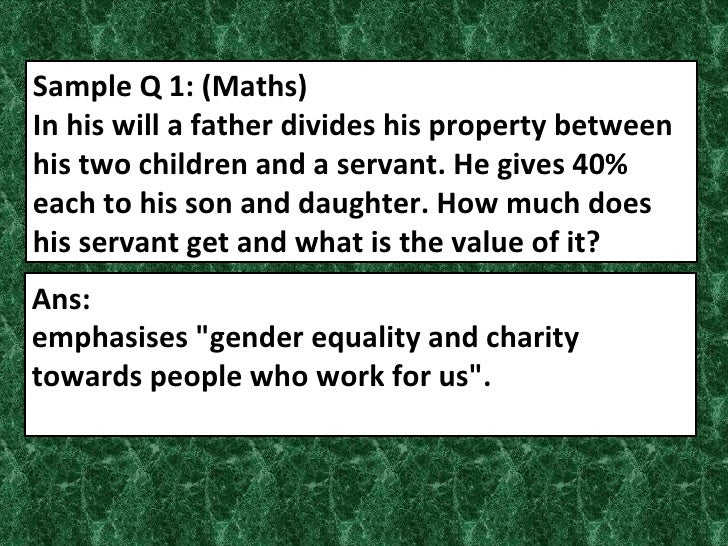 Value based questions