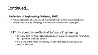 Value based software | PPTX