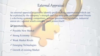 Value chain analysis & Organizational Appraisal | PPTX