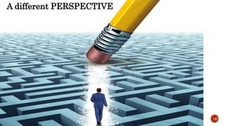 12
A different PERSPECTIVE
 