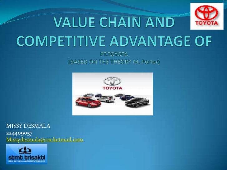 Competitive Advantage And The Value Chain