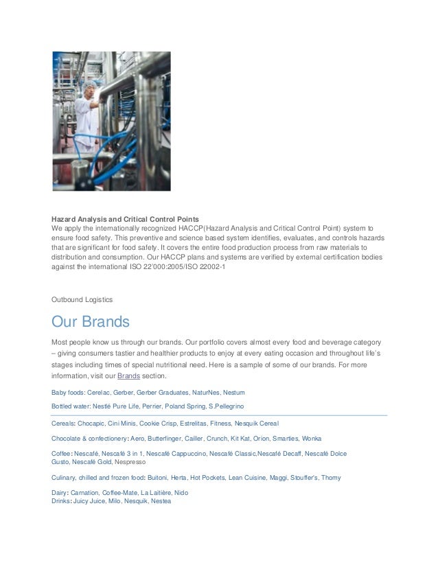 Nestle supply chain case study picture