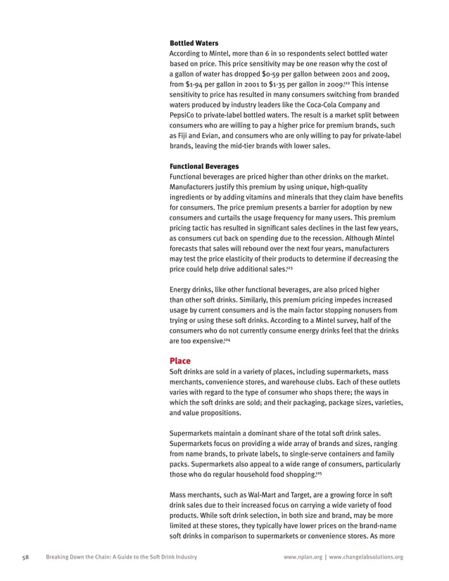 Value chain of soft drink industry PDF