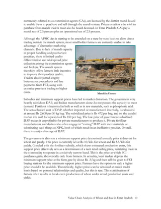 Value Chain Analysis of Wheat and Rice in Uttar Pradesh, India by USAID ...