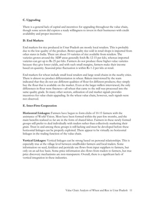 Value Chain Analysis of Wheat and Rice in Uttar Pradesh, India by USAID ...