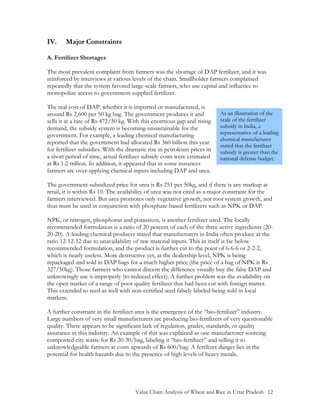 Value Chain Analysis of Wheat and Rice in Uttar Pradesh, India by USAID ...