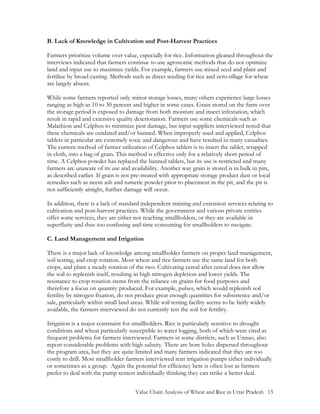 Value Chain Analysis of Wheat and Rice in Uttar Pradesh, India by USAID ...