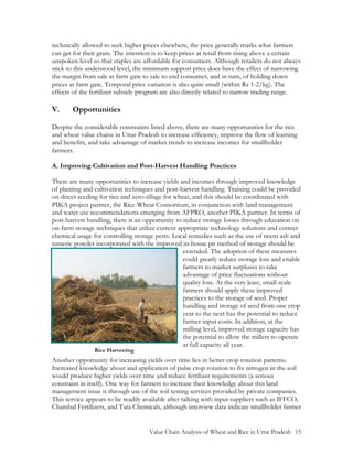 Value Chain Analysis of Wheat and Rice in Uttar Pradesh, India by USAID ...
