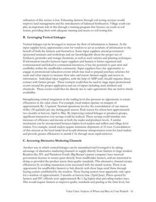 Value Chain Analysis of Wheat and Rice in Uttar Pradesh, India by USAID ...