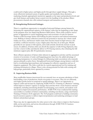Value Chain Analysis of Wheat and Rice in Uttar Pradesh, India by USAID ...