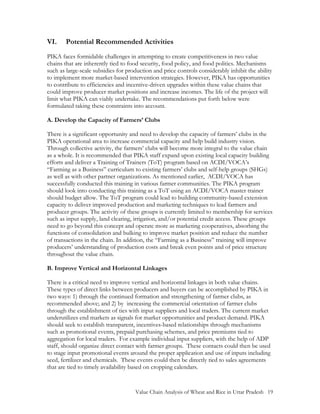 Value Chain Analysis of Wheat and Rice in Uttar Pradesh, India by USAID ...