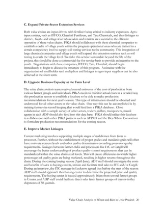 Value Chain Analysis of Wheat and Rice in Uttar Pradesh, India by USAID ...
