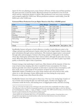 Value Chain Analysis of Wheat and Rice in Uttar Pradesh, India by USAID ...