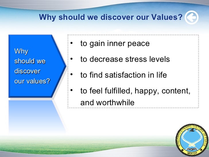 Values Clarification And Re orientation