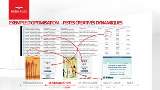 MASTER®ATTRIBUTION
MASTER ATTRIBUTION , ANALYSE ET RECOMMANDATIONS


• Analyse Complète cross-canal : Site web, SEO, SEM, ...