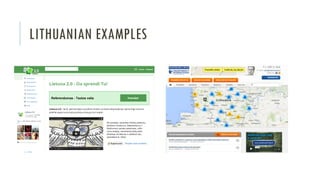 LITHUANIAN EXAMPLES

 