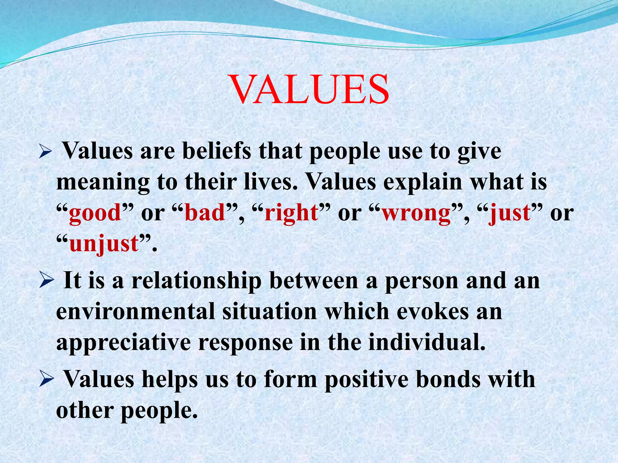 Value conflict and their resolution | PPTX