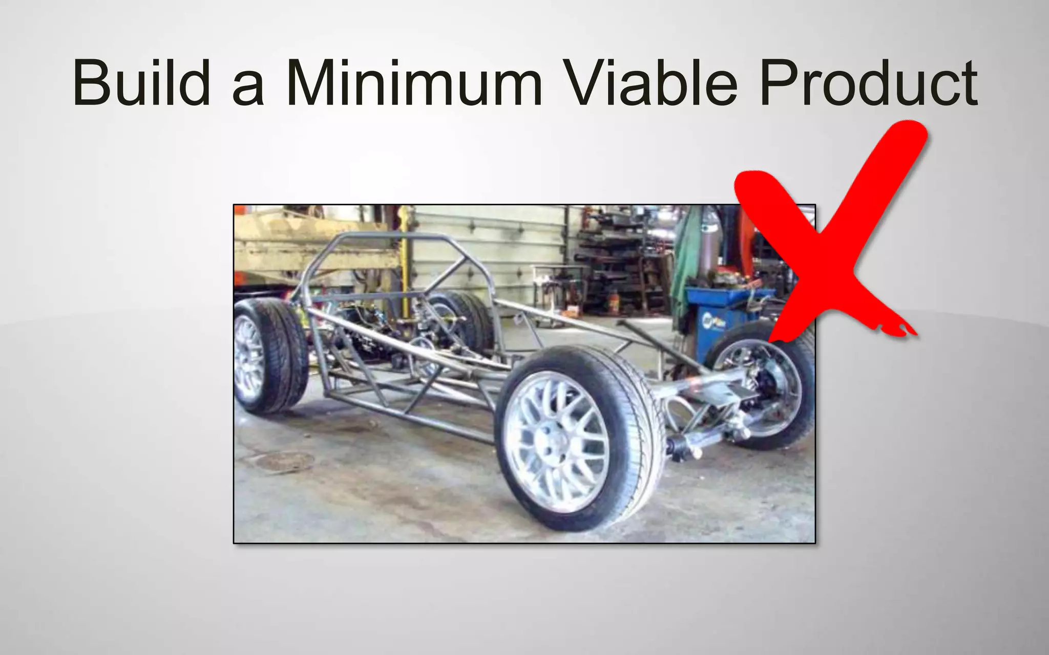 Build a Minimum Viable Product
 