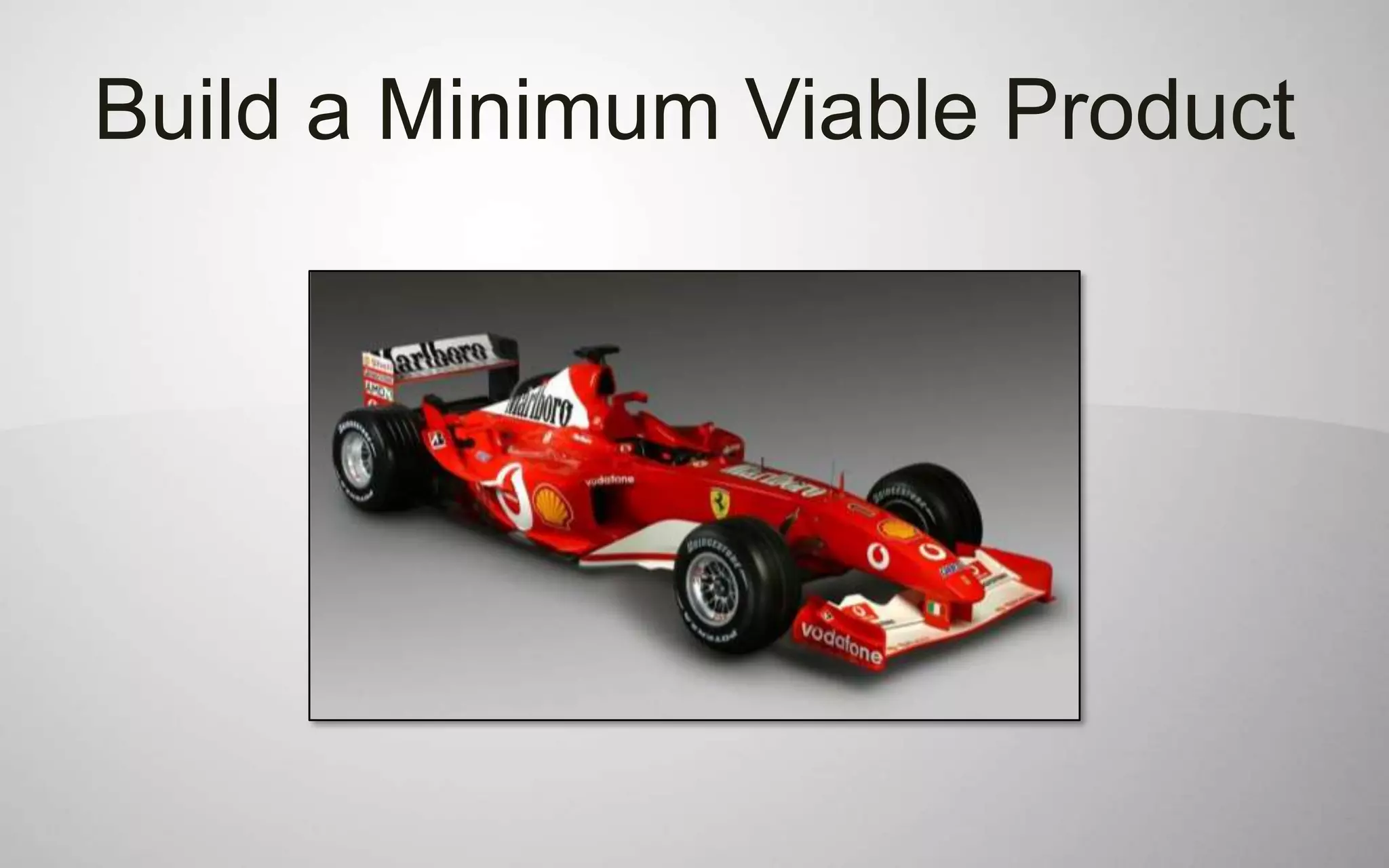 Build a Minimum Viable Product
 