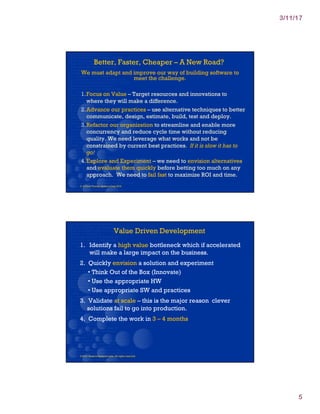 Value Driven Development by Dave Thomas | PDF