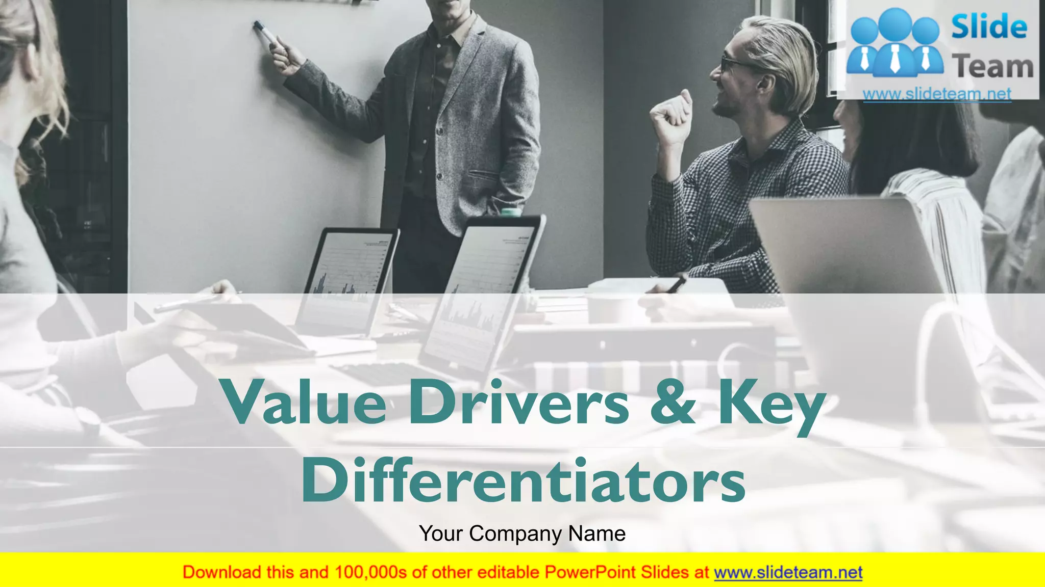 Value Drivers And Key Differentiators PowerPoint Presentation Slides | PDF