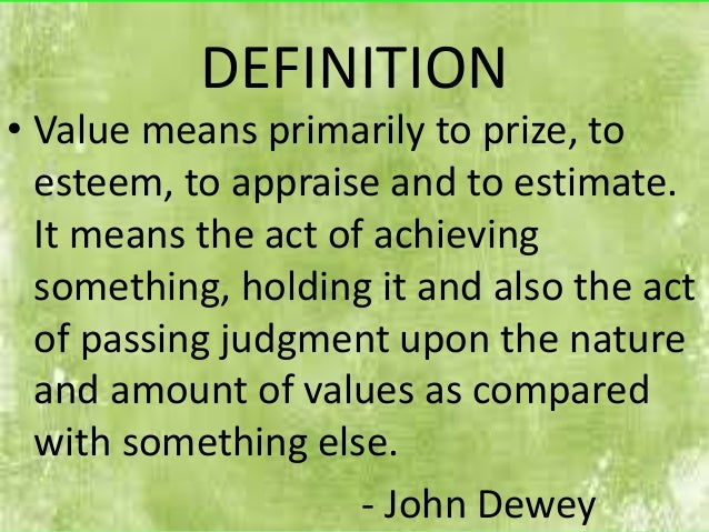 Definition Of Value Education Slideshare - LOANGCR