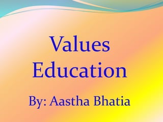 Values Subject