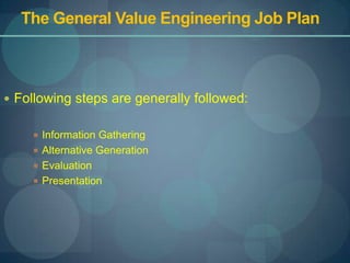 Value engineering | PPTX