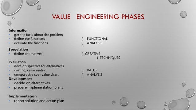 Value Engineering