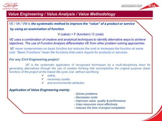 Value engineering and application | PPSX