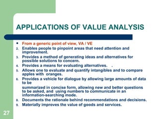 Value Engineering And Value Analysis | PPT