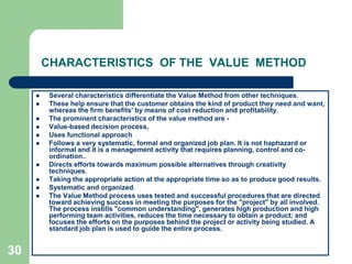 Value Engineering And Value Analysis | PPSX