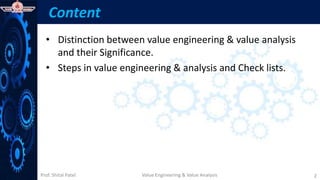 Value Engineering and Value Analysis.pptx