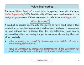 Value Engineering | PDF