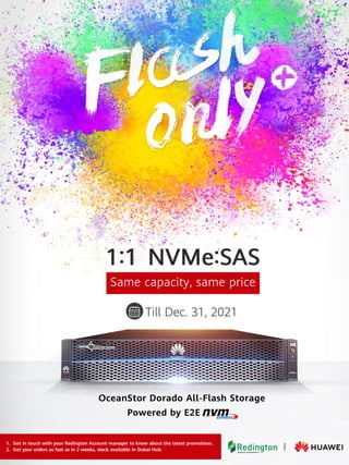 1. Get in touch with your Redington Account manager to know about the latest promotions.
2. Get your orders as fast as in 2 weeks, stock available in Dubai Hub.
 