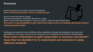 Value of Analytics? - MeasureCamp Helsinki 2023 edition 