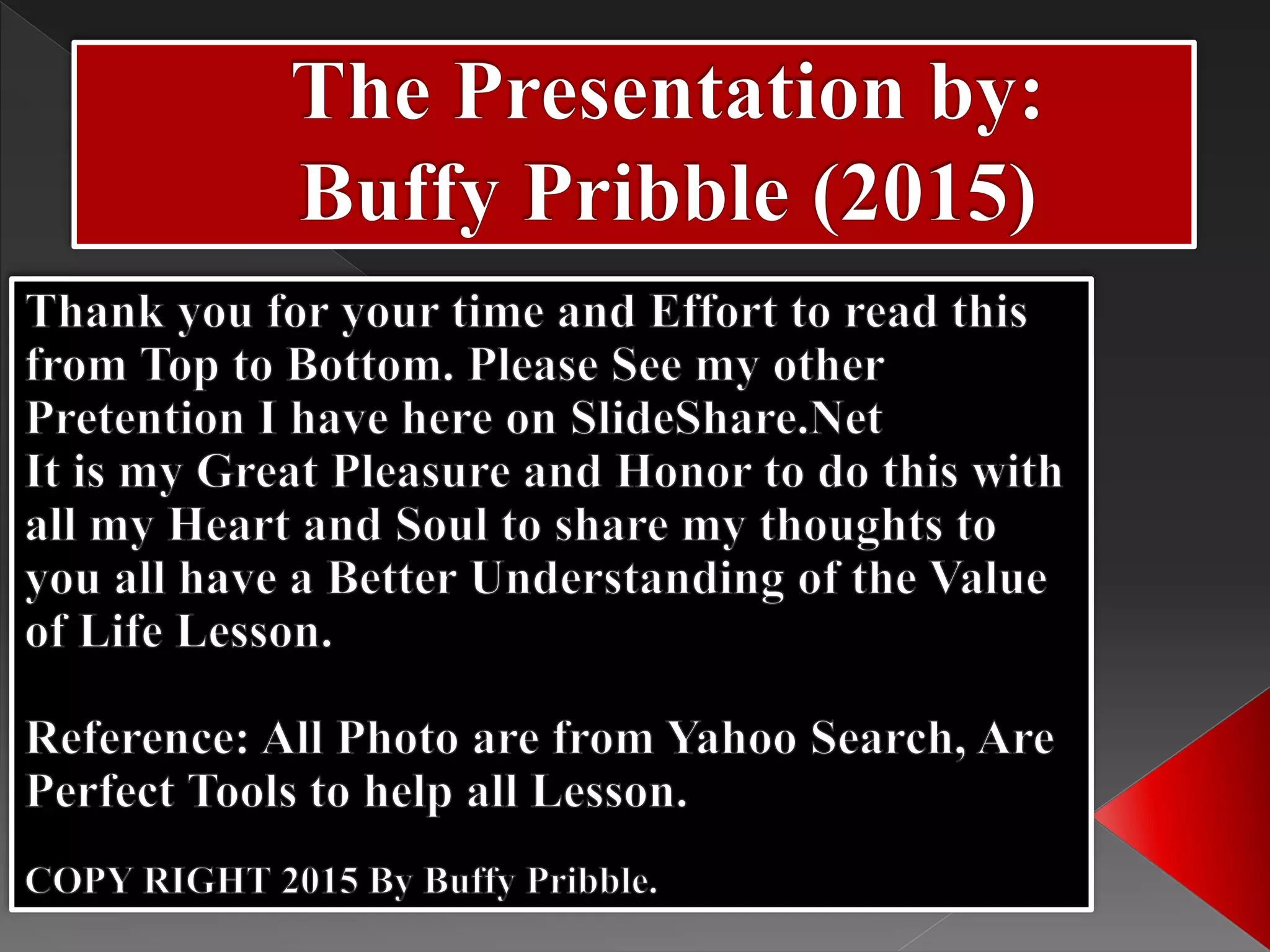 Value Of Life Lesson