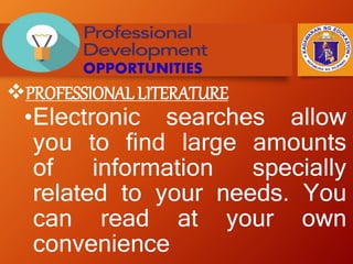 Value of professional development for teachers | PPTX