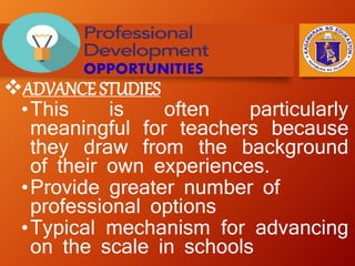 Value of professional development for teachers | PPTX