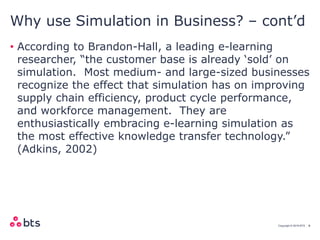 BTS - Value Of Simulation Learning | PDF