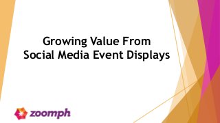 Growing Value From
Social Media Event Displays

 