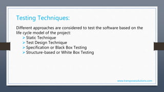 Value of software testing | PPTX