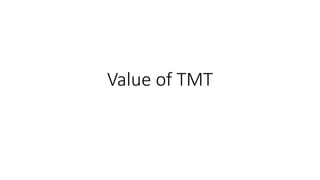 Value of TMT
 