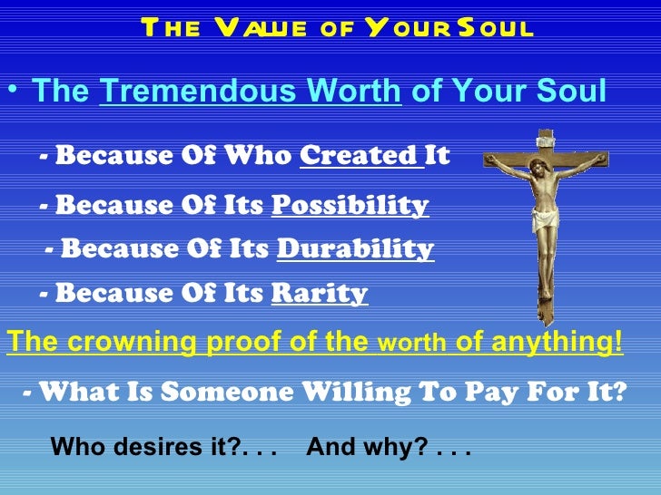 Value of your soul