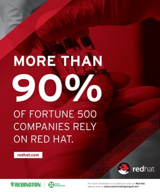 For more information or to place an order on Red Hat,
please write to sales.value@redingtongulf.com
 