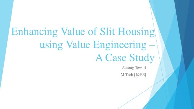 case study value engineering pdf